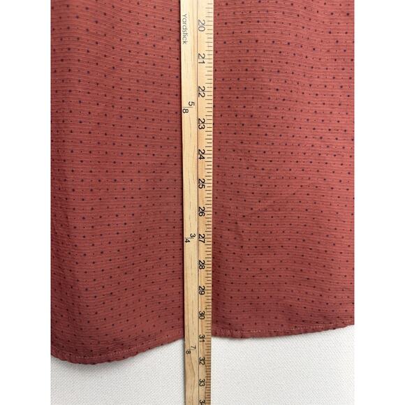 JB Holt Men's Long Sleeve Standard Fit Size XL Brown Navy Blue Flip Cuff - Picture 12 of 14